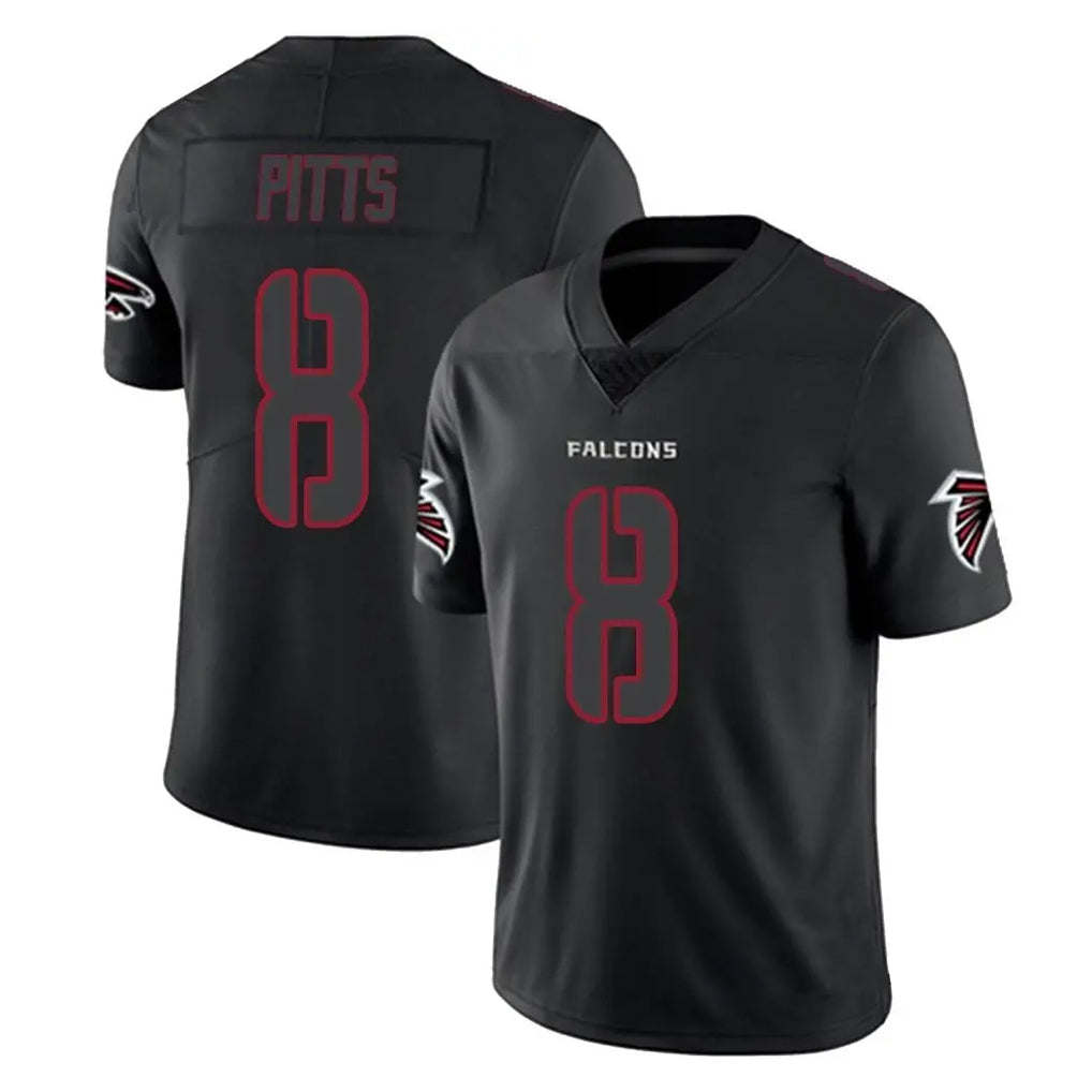 My Store A.Falcons #8 Kyle Pitts Sr. Player Black Impact Limited Game Stitched Jerseys