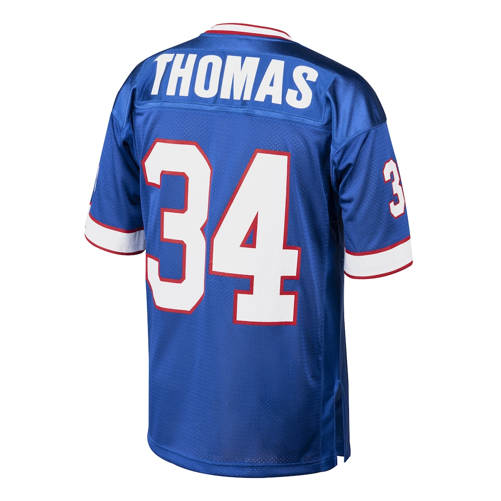 My Store B.Bills 1985 #34 Thurman Thomas Mitchell & Ness Royal Authentic Throwback Retired Player Puhic Stitched Jerseys