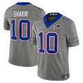 My Store B.Bills #10 Khalil Shakir Gray Nickel City Vapor F.U.S.E. Limited Stitched Jerseys