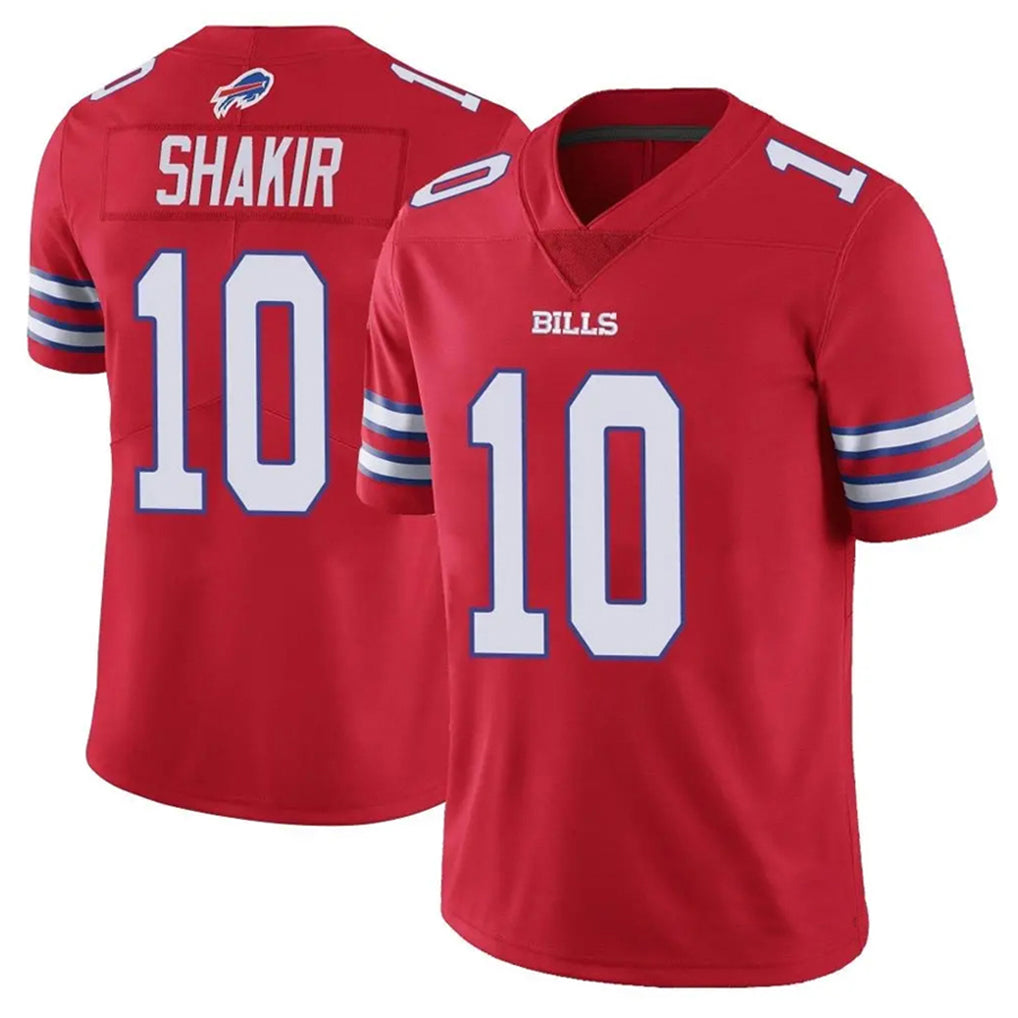 My Store B.Bills #10 Khalil Shakir Player Red Vapor Untouchable Limited Home Game Stitched Jerseys