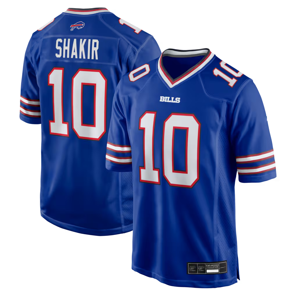 My Store B.Bills #10  Khalil Shakir Royal Game Stitched Jerseys