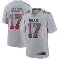 My Store B.Bills #17 Josh Allen Player Gray Fashion Home Game Stitched Jerseys