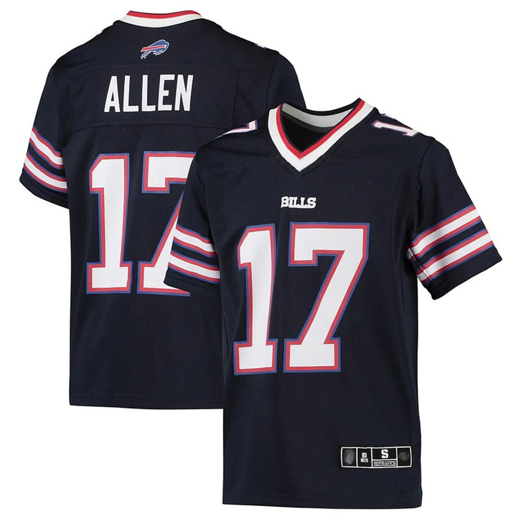 My Store B.Bills #17 Josh Allen Player Navy Inverted  Home Game Stitched Jerseys