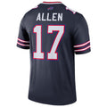 My Store B.Bills #17 Josh Allen Player Navy Inverted  Legend Game Stitched Jerseys