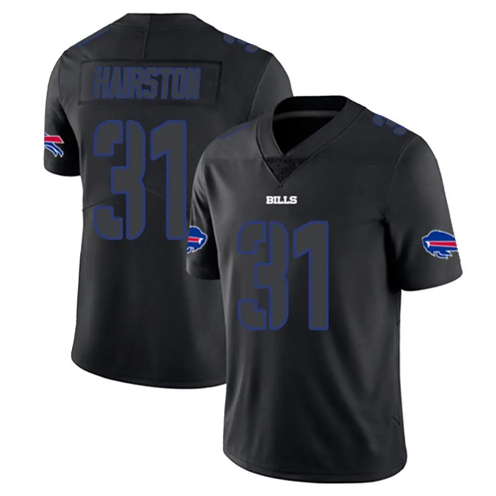 My Store B.Bills #31 Maxwell Hairston Player Black Impact Limited Home Game Stitched Jerseys