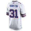 My Store B.Bills #31 Maxwell Hairston Player White Home Game Stitched Jerseys