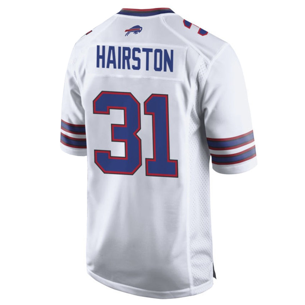 My Store B.Bills #31 Maxwell Hairston Player White Home Game Stitched Jerseys