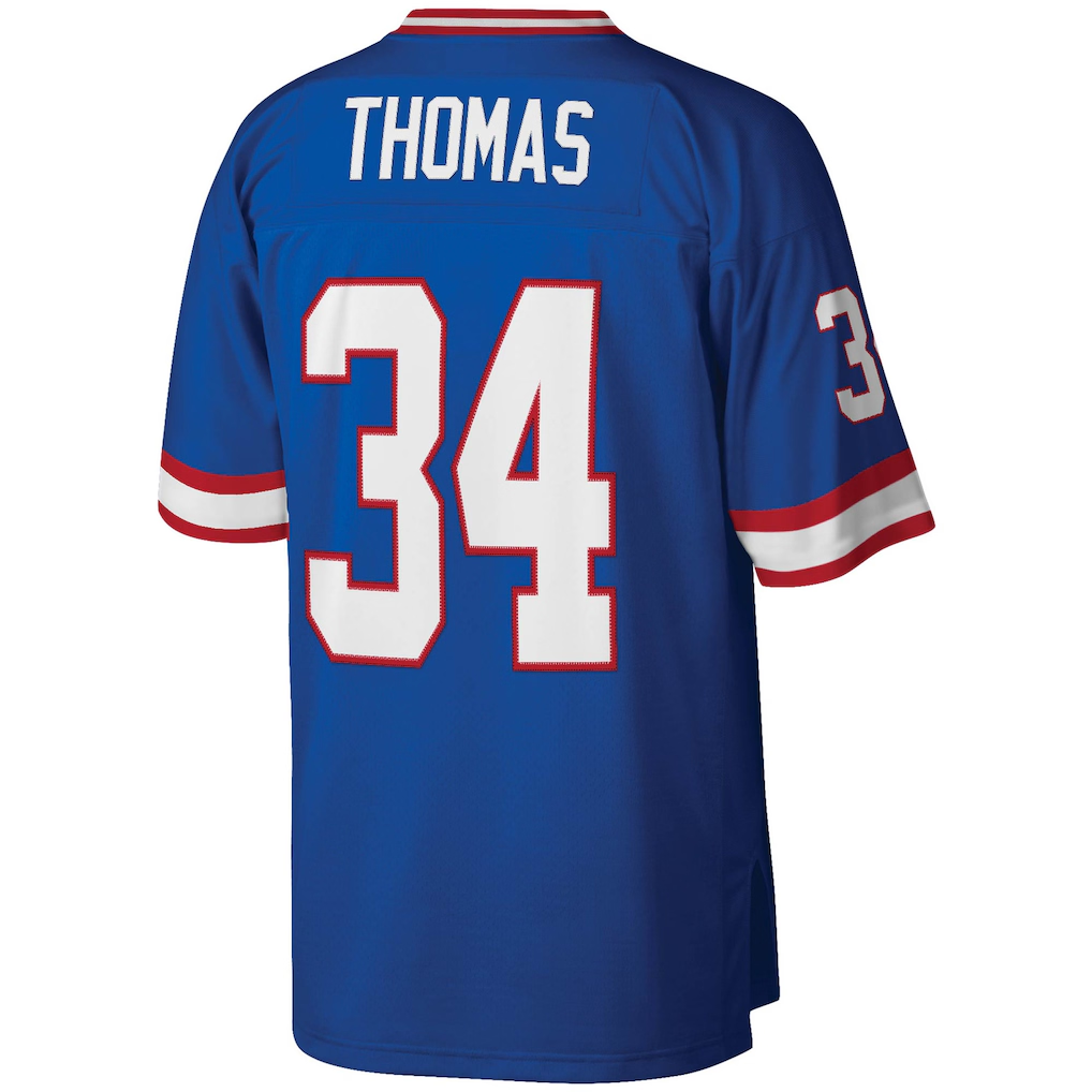 My Store B.Bills #34 Thurman Thomas Mitchell & Ness Royal Legacy Replica Puhic Stitched Jerseys