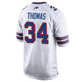 My Store B.Bills #34 Thurman Thomas Player White Home Game Stitched Jerseys