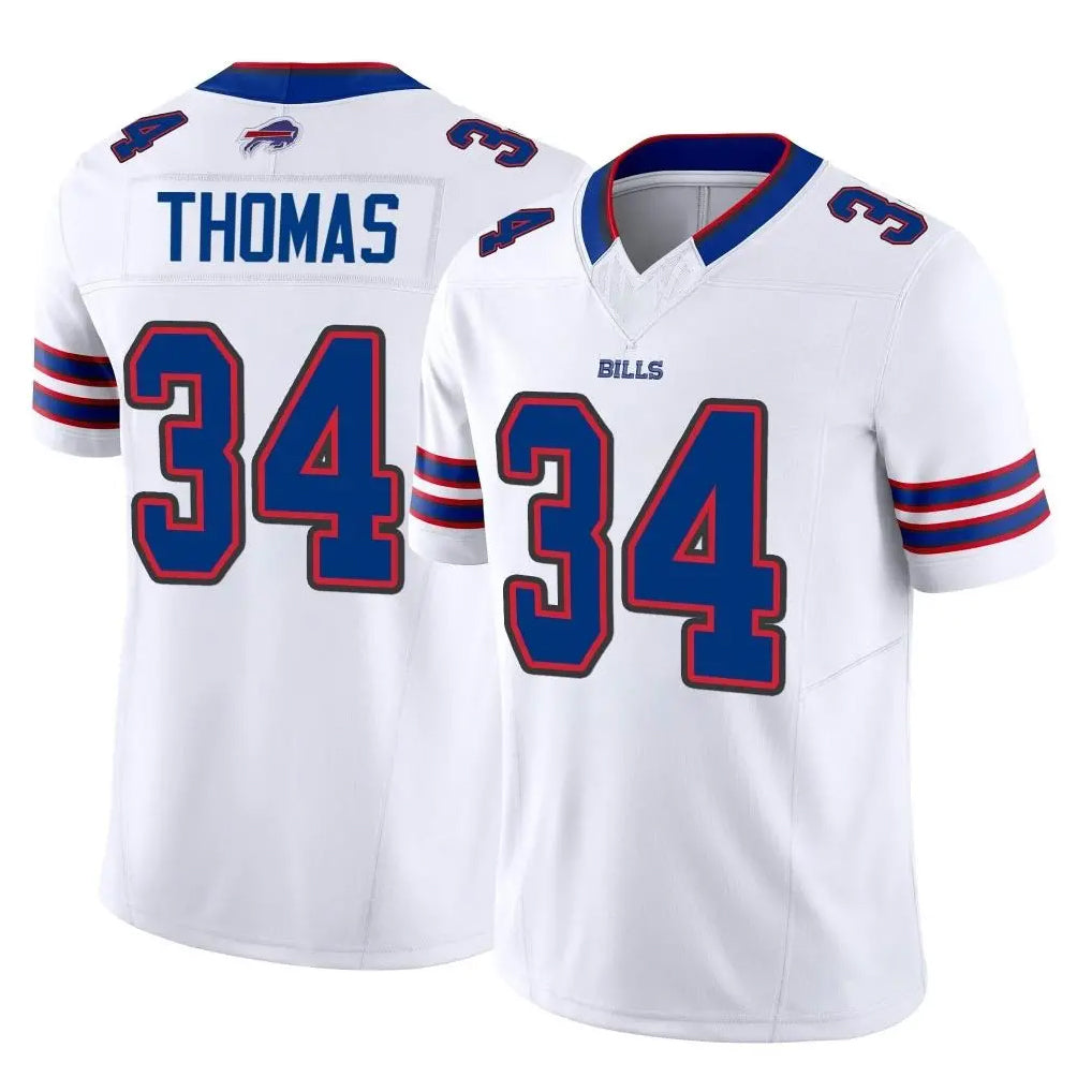 My Store B.Bills #34 Thurman Thomas Player White Vapor F.U.S.E. Limited Home Game Stitched Jerseys