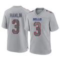 My Store B.Bills #3 Damar Hamlin Player Gray Home Game Stitched Jerseys