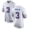 My Store B.Bills #3 Damar Hamlin Player White Alternate Game Stitched Jerseys