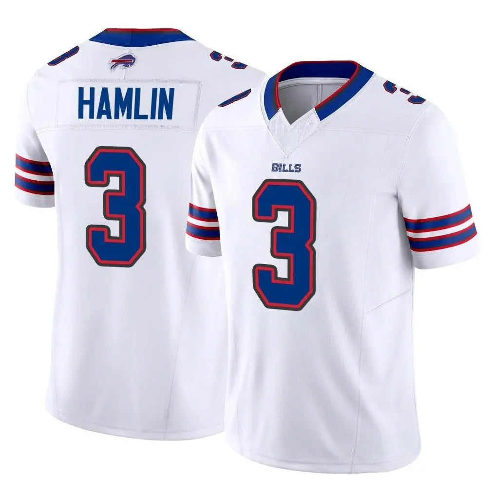 My Store B.Bills #3 Damar Hamlin Player White Vapor F.U.S.E. Limited Stitched Jerseys