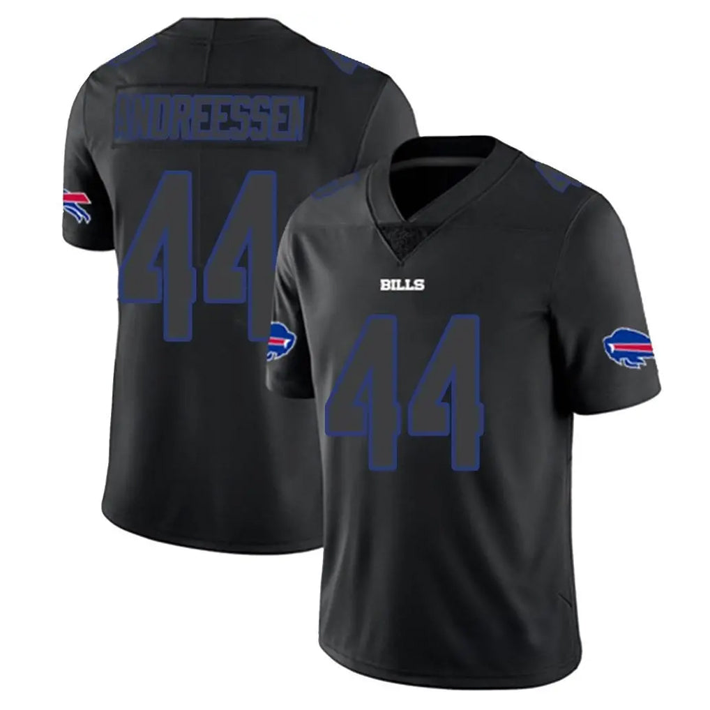 My Store B.Bills #44 Joe Andreessen Player Black Impact Limited Home Game Stitched Jerseys