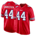 My Store B.Bills #44 Joe Andreessen Player Red Home Game Stitched Jerseys