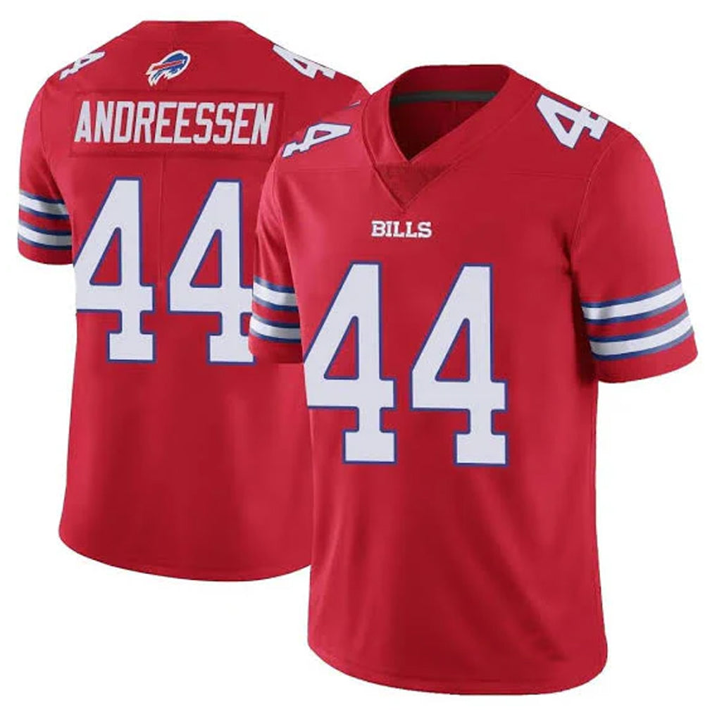 My Store B.Bills #44 Joe Andreessen Player Red Vapor Untouchable Limited Stitched Jerseys