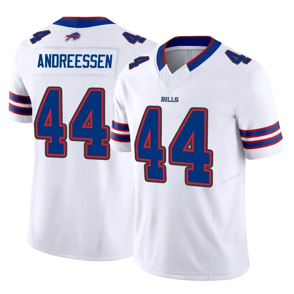 My Store B.Bills #44 Joe Andreessen Player White Vapor F.U.S.E. Limited Home Game Stitched Jerseys