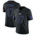 My Store B.Bills #47 Christian Benford Player Black Impact Limited Stitched Jerseys