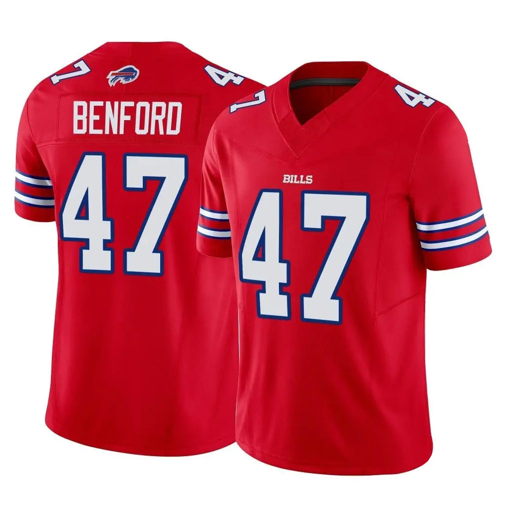 My Store B.Bills #47 Christian Benford Player Red Vapor F.U.S.E. Limited Stitched Jerseys