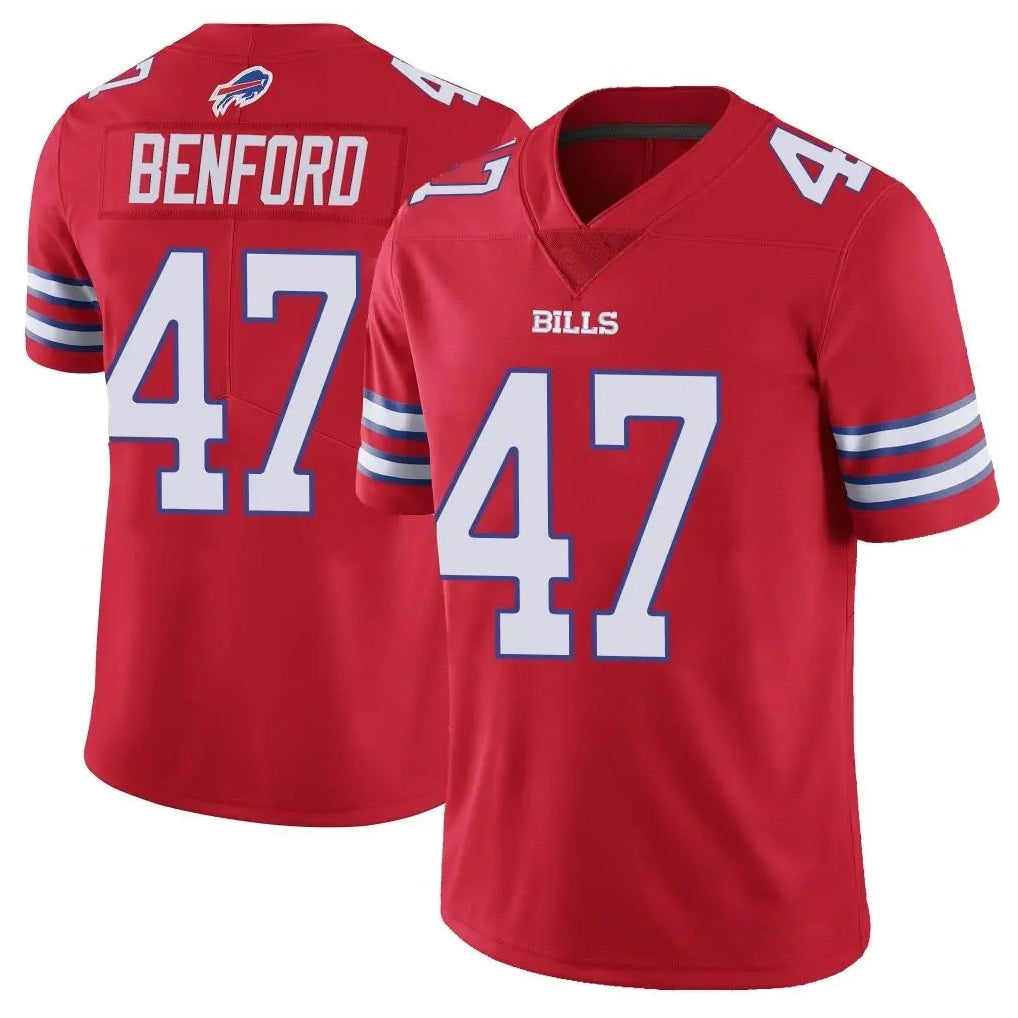 My Store B.Bills #47 Christian Benford Player Red Vapor Untouchable Limited Stitched Jerseys