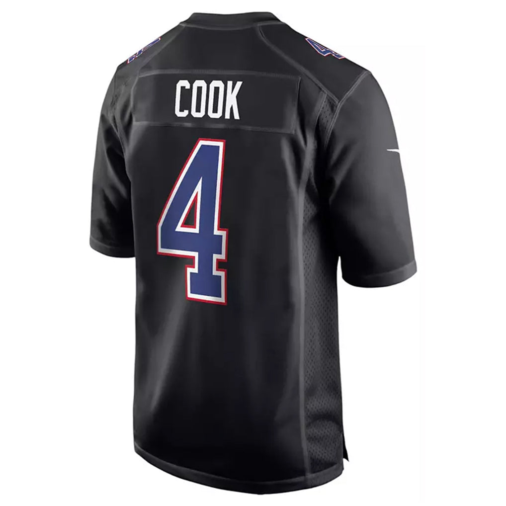 My Store B.Bills #4 James Cook III Player Black Carbon Fashion Stitched Jerseys