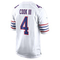 My Store B.Bills #4 James Cook III Player White Alternate Game Stitched Jerseys