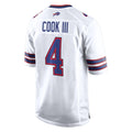 My Store B.Bills #4 James Cook III Player White Home Game Stitched Jerseys