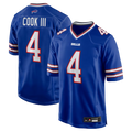 My Store B.Bills #4 James Cook III Royal Team Game Stitched Jerseys