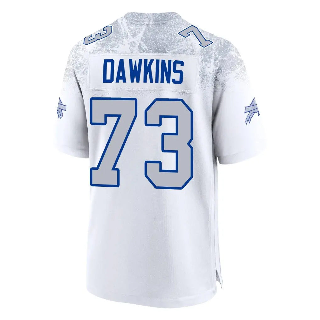 My Store B.Bills #73 Dion Dawkins Benford Player White Rivalries Collection Limited Stitched Jerseys