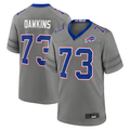 My Store B.Bills #73 Dion Dawkins Gray Nickel City Game Stitched Jerseys