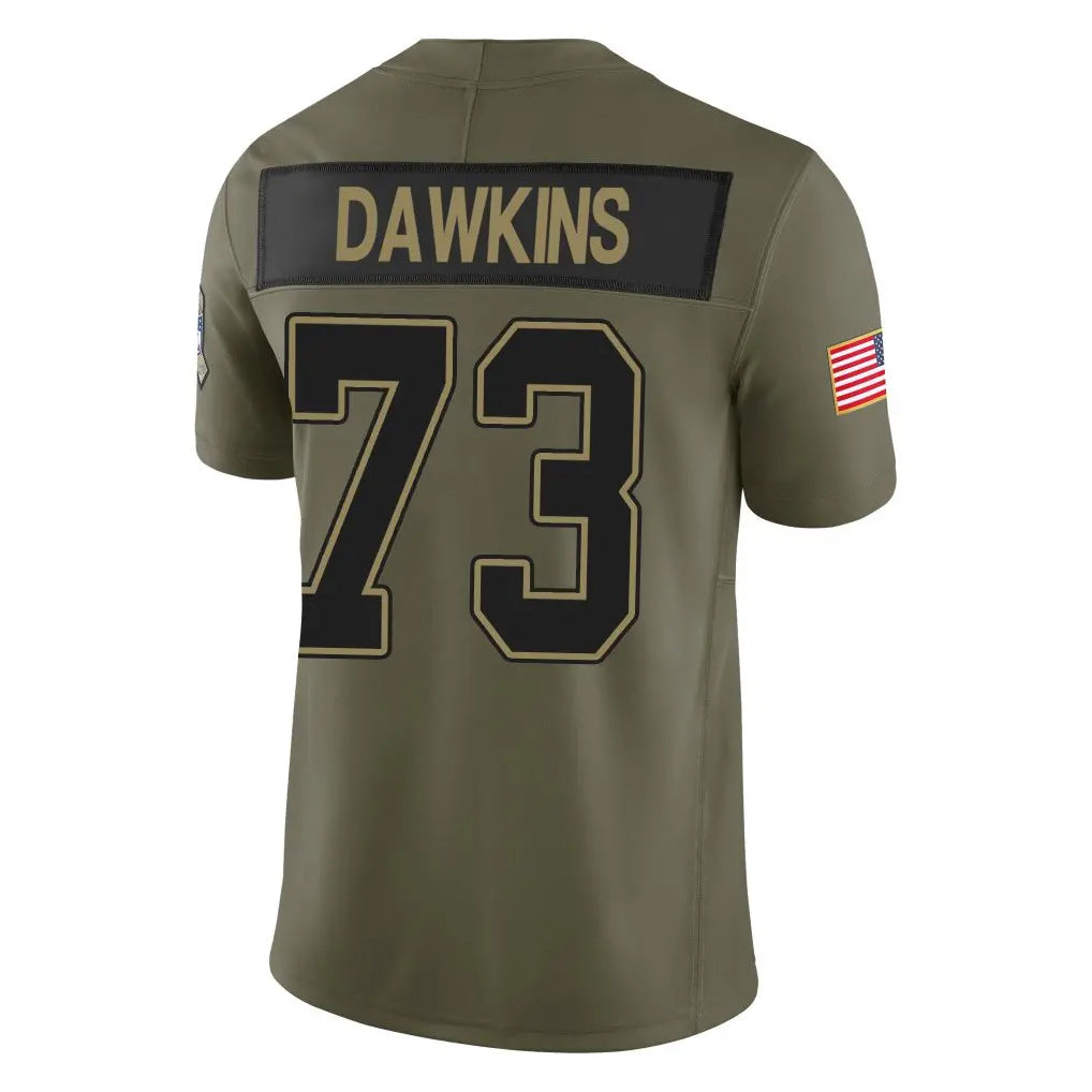 My Store B.Bills #73 Dion Dawkins Player Olive Salute to Service Limited Home Game Stitched Jerseys