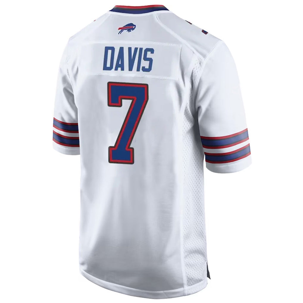 My Store B.Bills #7 Ray Davis Player White Home Game Stitched Jerseys