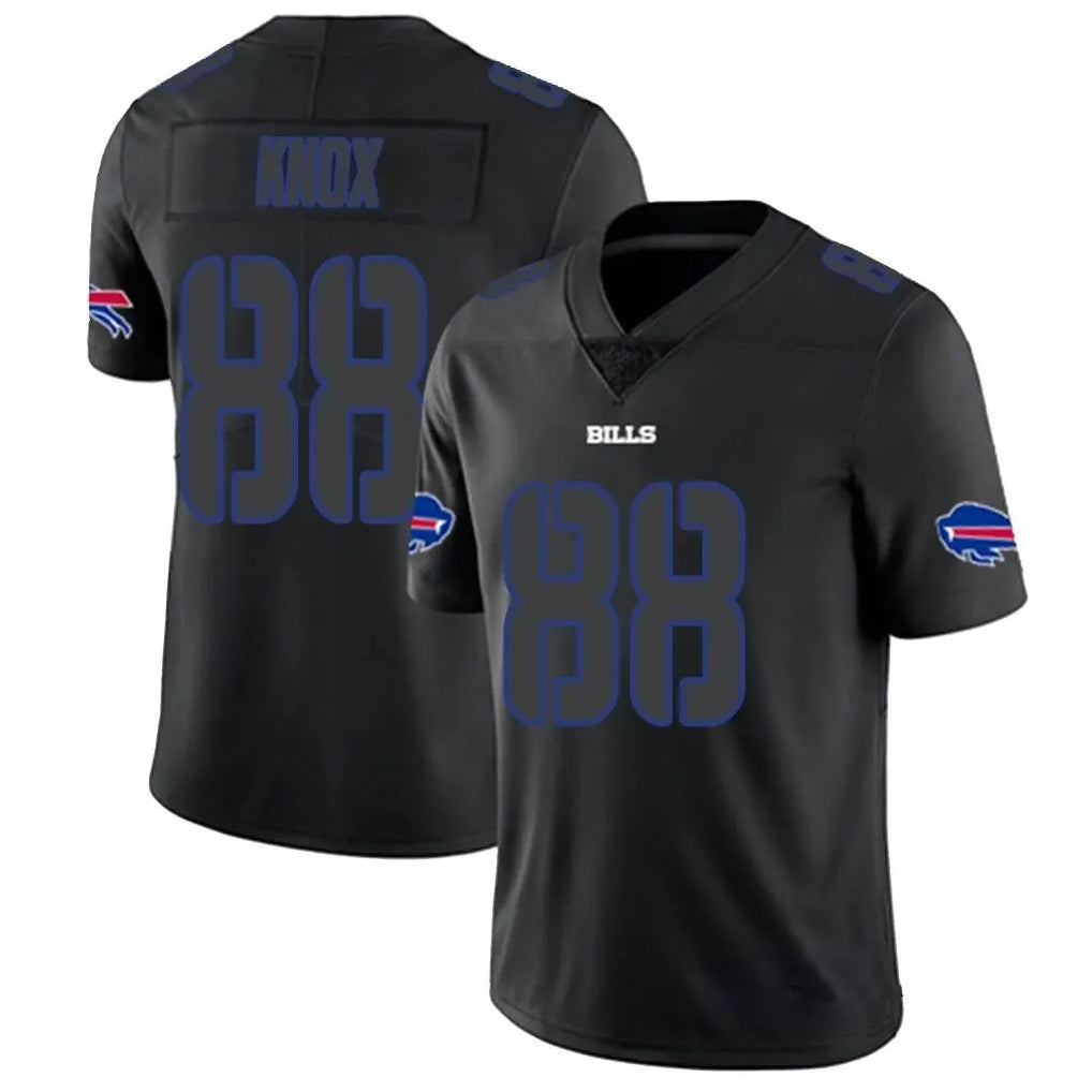 My Store B.Bills #88 Dawson Knox Player Black Impact Limited Stitched Jerseys