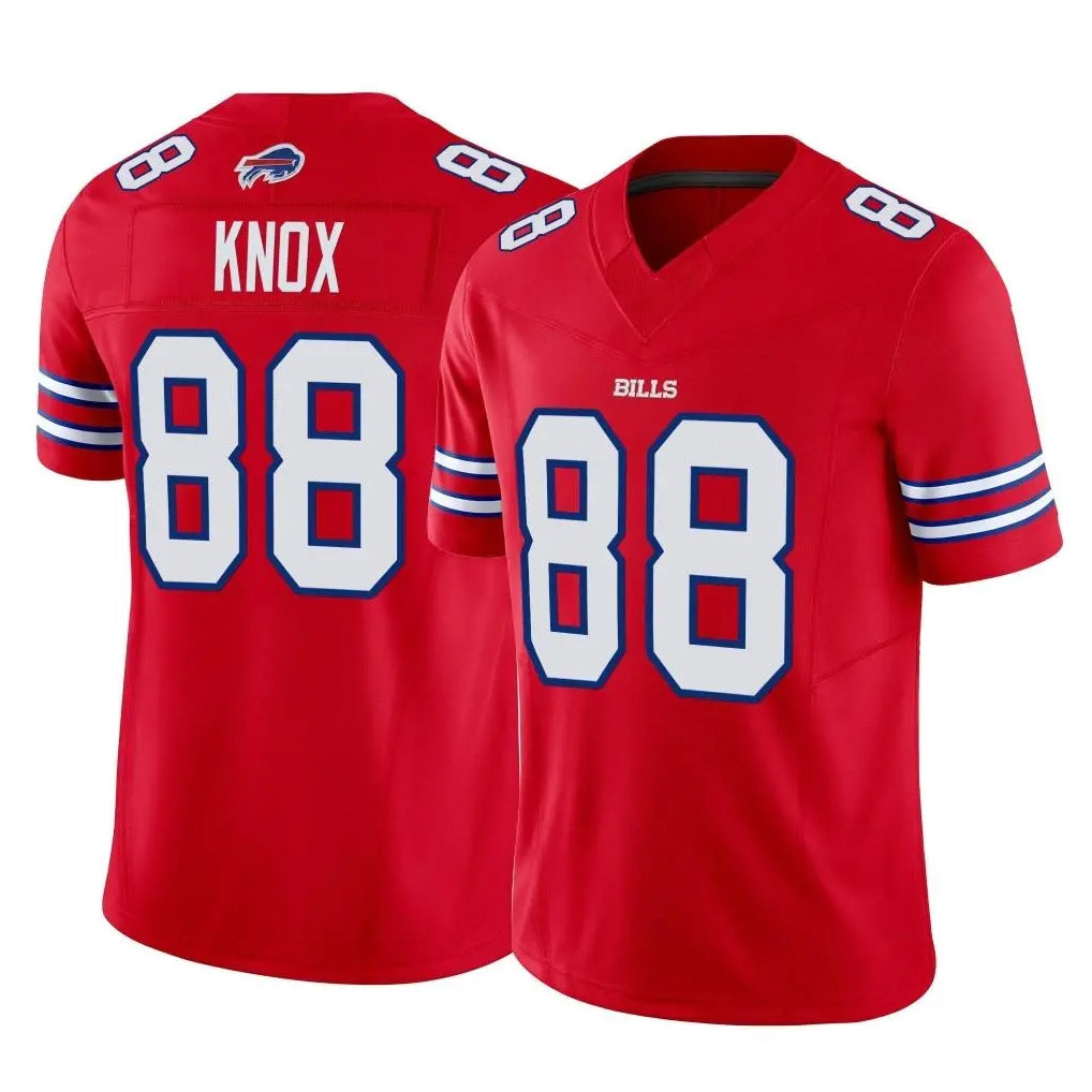 My Store B.Bills #88 Dawson Knox Player Red Vapor F.U.S.E. Limited Home Game Stitched Jerseys