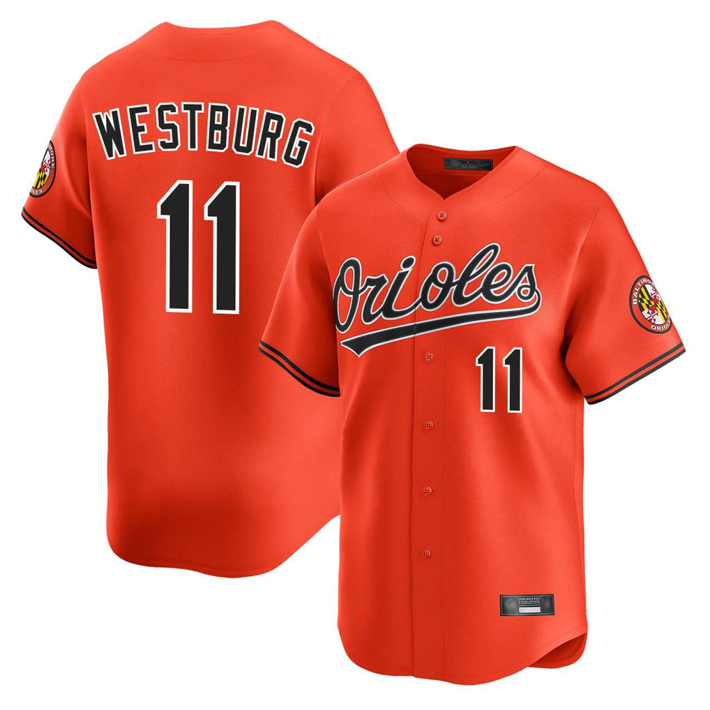 My Store B.Orioles #11 Jordan Westburg Player Orange Limited Home Game Stitched Jerseys