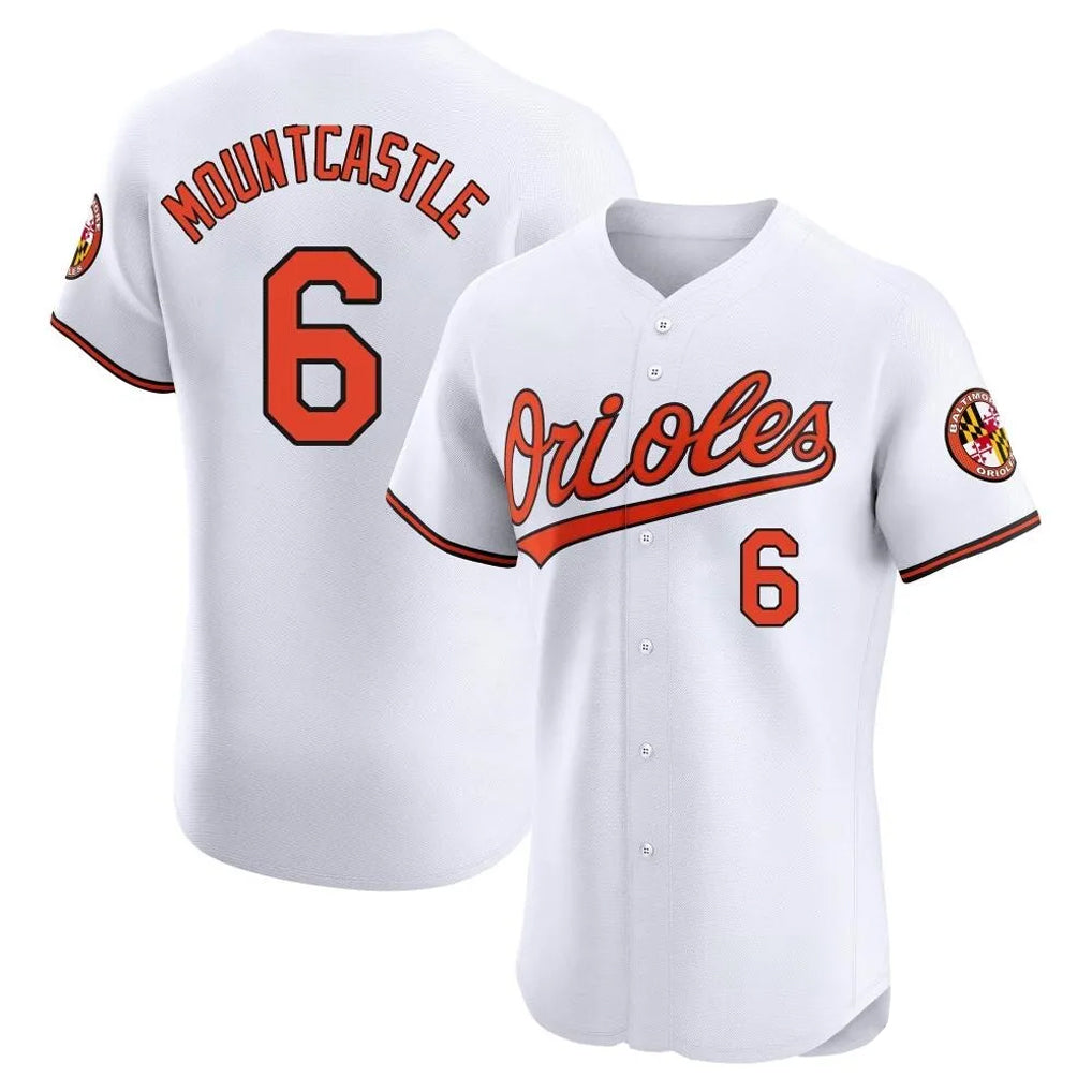 My Store B.Orioles #6 Ryan Mountcastle Player White Limited Elite Home Game Stitched Jerseys