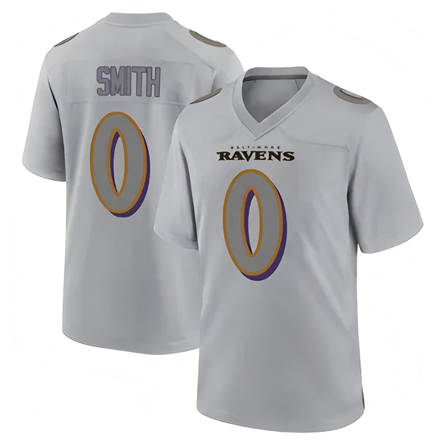 My Store B.Ravens #0 Roquan Smith Player Gray Color Rush Vapor Untouchable Game Stitched Jerseys
