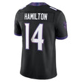 My Store B.Ravens #14 Kyle Hamilton Player Black Limited Elite Home Game Stitched Jerseys