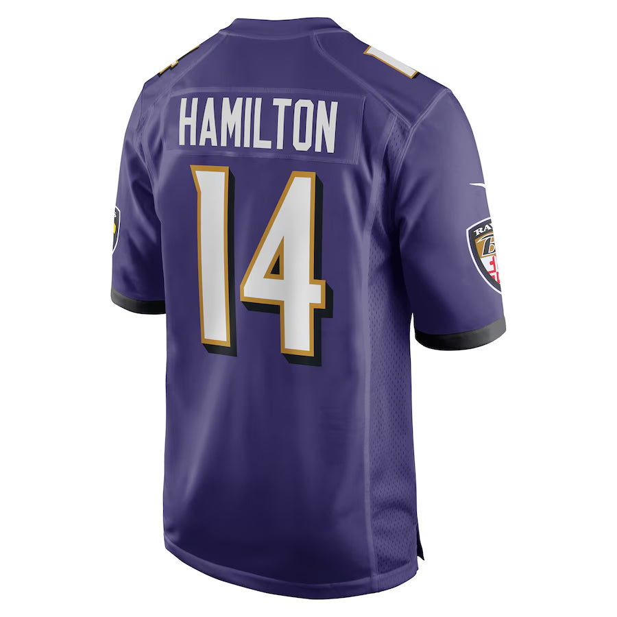 My Store B.Ravens #14 Kyle Hamilton Player Purple Alternate Game Home Stitched Jerseys
