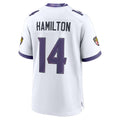 My Store B.Ravens #14 Kyle Hamilton Player White Home Game Stitched Jerseys