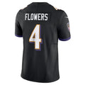 My Store B.Ravens #4 Zay Flowers Player Black Vapor F.U.S.E. Limited Home Game Stitched Jerseys