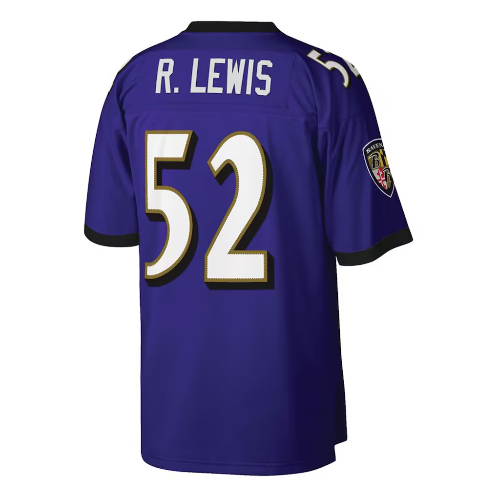 My Store B.Ravens #52 Ray Lewis Mitchell & Ness Purple Big & Tall 2000 Retired Player Replica Puhic Stitched Jerseys