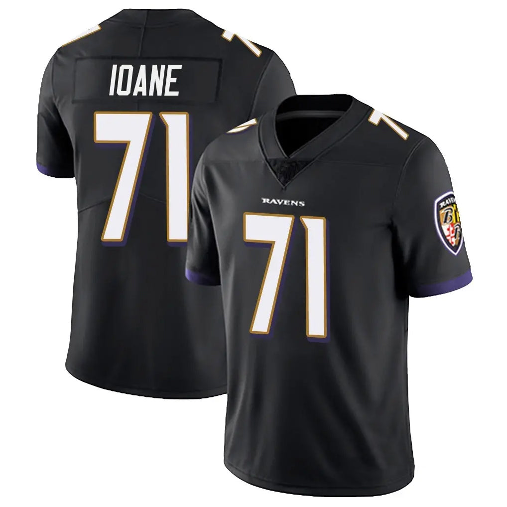 My Store B.Ravens #71 Olaivavega Ioane Player Black Vapor Untouchable Limited Home Stitched Jerseys
