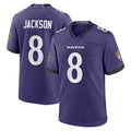 My Store B.Ravens #8 Lamar Jackson Player Purple Home Game Stitched Jerseys