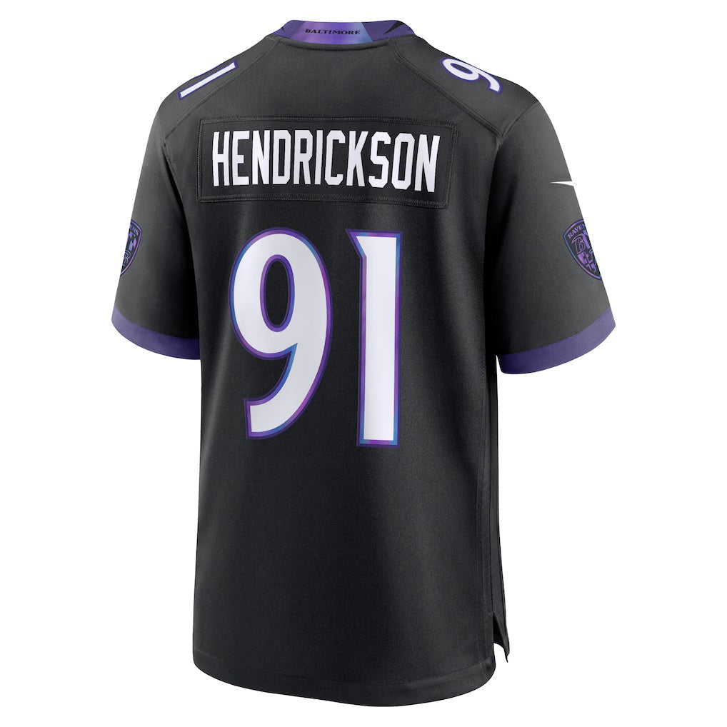 My Store B.Ravens #91 Trey Hendrickson Black Alternate Game Stitched Jerseys