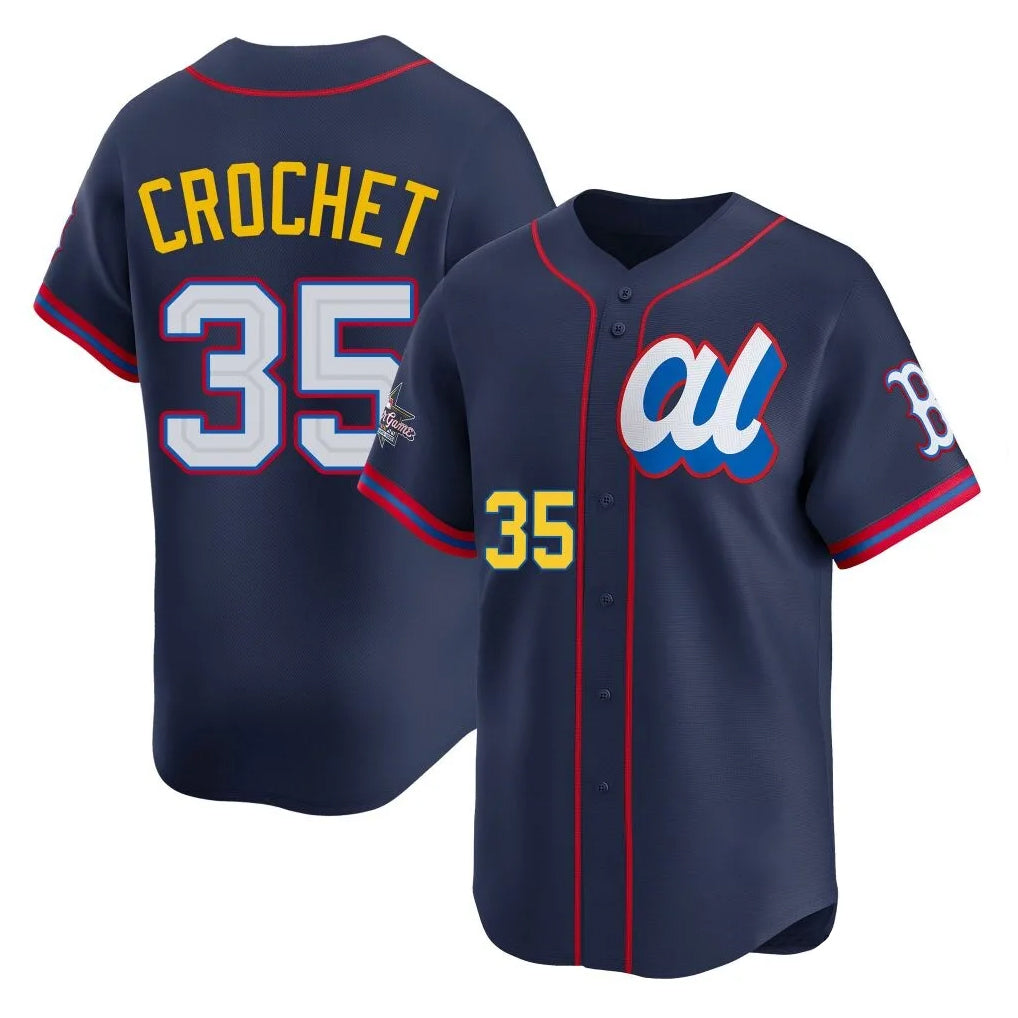 My Store B.Red Sox #35 Garrett Crochet Player Navy American League All-Star Edition Game Stitched Jerseys