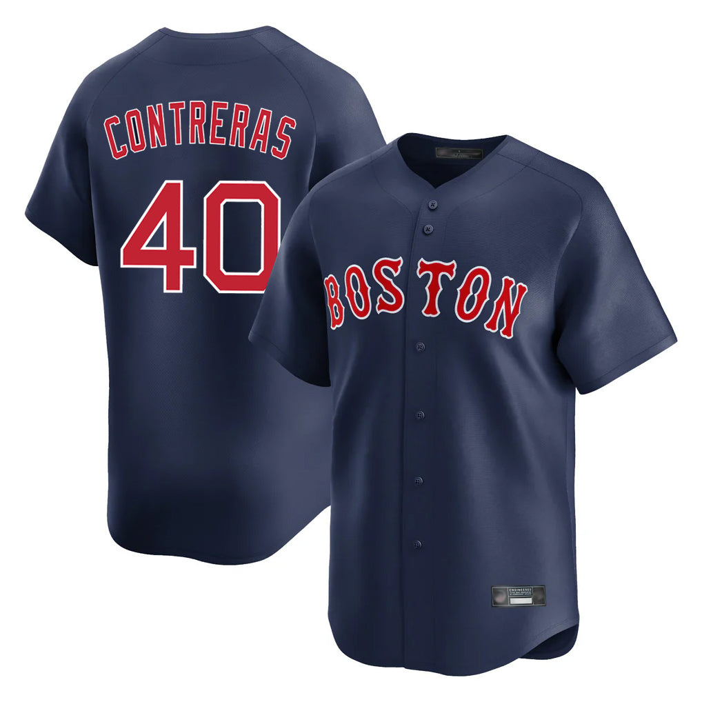 My Store B.Red Sox #40 Willson Contreras Player Navy Limited Home Game Stitched Jerseys