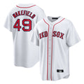 My Store B.Red Sox #49 Tim Wakefield Player White Home Game Stitched Jerseys