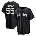 My Store B.Red Sox #55 Ranger Su¨¢rez Player Black Home Game Stitched Jerseys