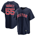 My Store B.Red Sox #55 Ranger Su¨¢rez Player Navy Home Game Stitched Jerseys